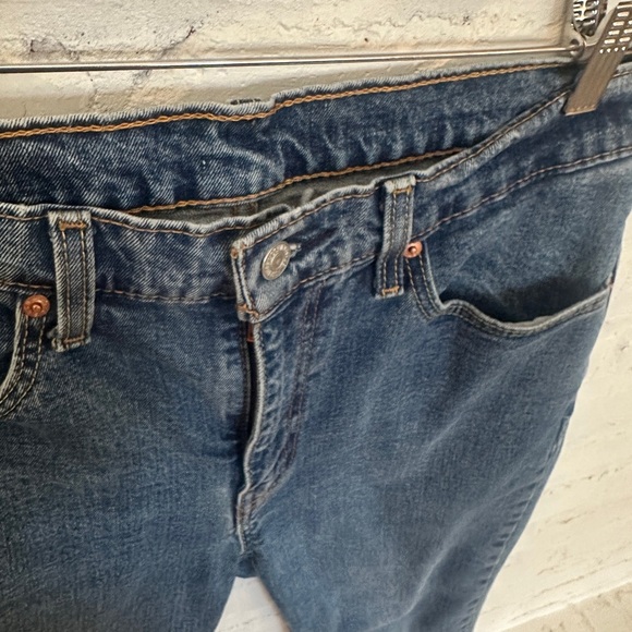 Levi’s 514 Straight Fit Men’s Jeans Frayed Hem– 32x30 Medium Wash - Picture 2 of 8